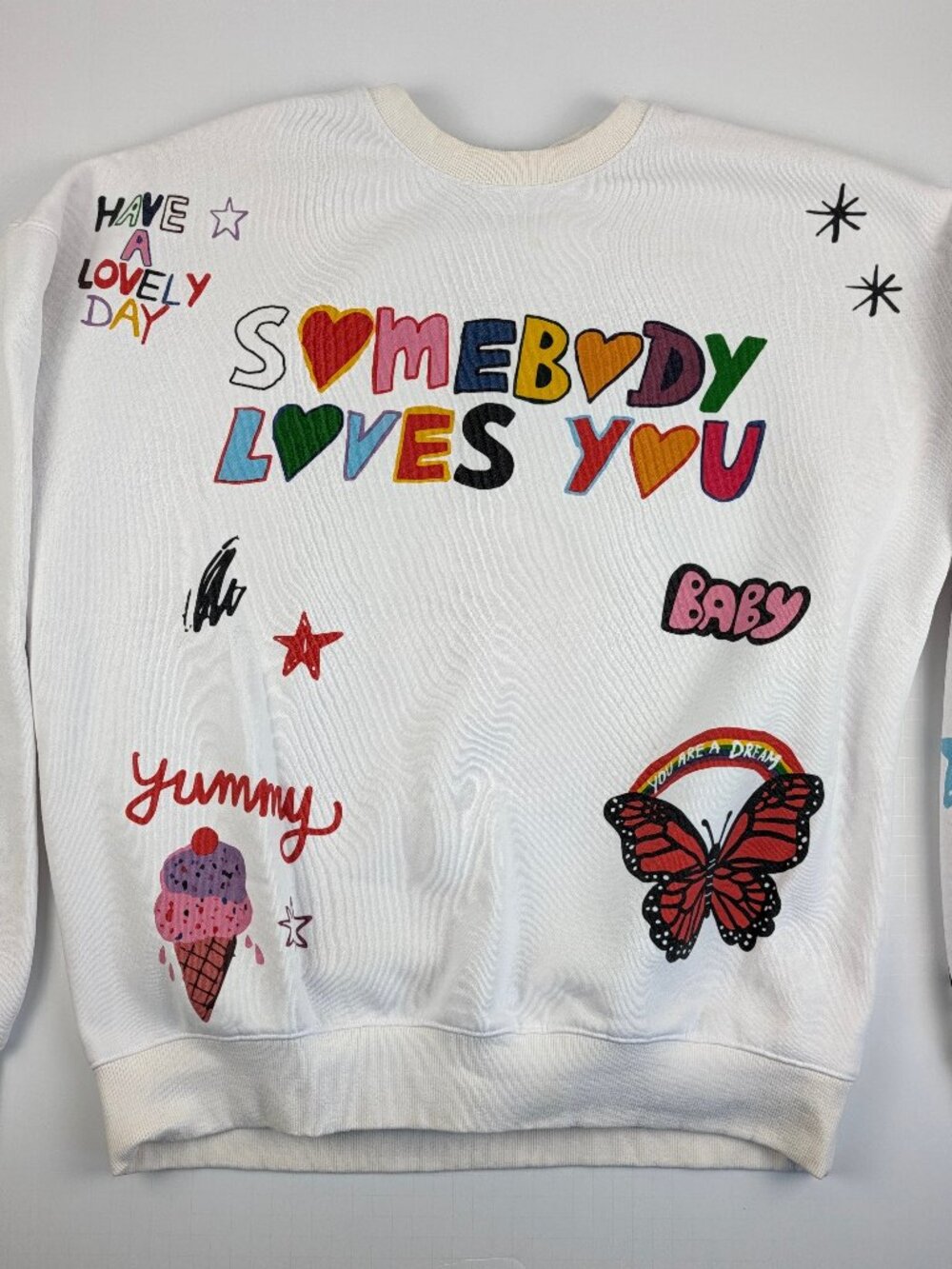 Mayfair Group x ISCREAMCOLOUR Somebody Loves You Crewneck Sweatshirt One Size